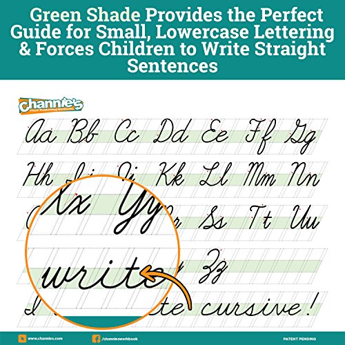 Channie’s Quick & Neat Cursive Handwriting Pad, 80 Pages Front & Back, 40 Sheets, Grades 1st – 3rd, Size 8.5” x 11” - style: Cursive Writing Pad