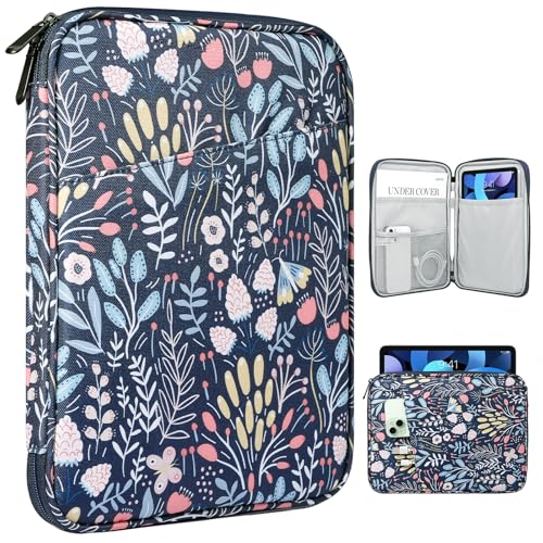 TiMOVO 9-11" Tablet Sleeve Bag for iPad 11-inch A16 2025, iPad 10.9"/10.2"| Air 11 Inch/5th/4th Gen. 10.9", Galaxy Tab A9+/A11Plus 11", Protective Bag with Pocket, Colorful Flower - color: Ad-Colorful Flower, size: 9-11 Inch