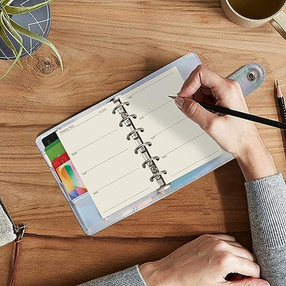 A7 Planner Refill, A7 Agenda Refill for Filofax,6 Hole/100gsm,4.84 x 3.23'', Harphia(Weekly Plan) - color: Weekly Plan, size: A7