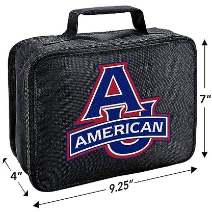 American University Primary Logo Lunch Bag For School Office Work, BPA Free - color: American University