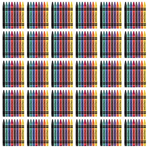 30 Pack Crayons Bulk, 8 Colors | Crayon for Kids, Easy to Hold Crayon, 8 Assorted Colors for Party Favors - size: 30 Count (Pack of 1)