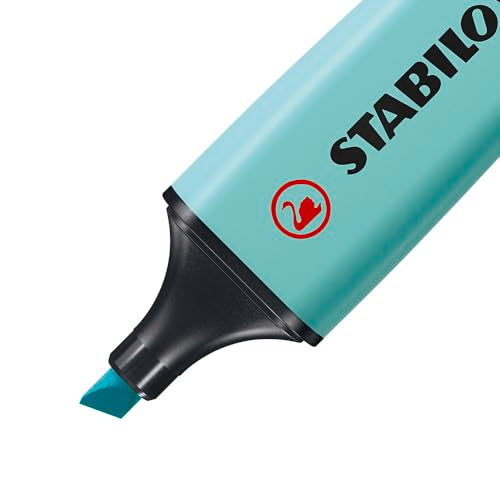 STABILO - BOSS ORIGINAL Pastel - Highlighter - Pack of 6 - Milky Yellow, Creamy Peach, Pink Blush, Lilac Haze, Hint of Mint, Touch of Turquoise - color: Milky Yellow, Creamy Peach, Pink Blush, Lilac Haze, Hint of Mint, Touch of Turquoise, size: 6 Count (P