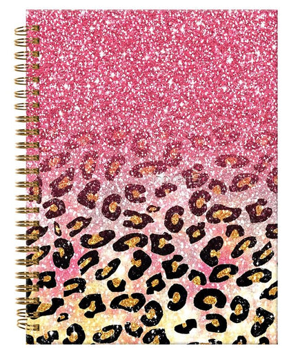 Spiral Journal Notebook,A5 Hardcover Lined Journals for Women Girl 6 x 8.3 in,120 Pages Thick Paper,Cute College Ruled Writing Notebook for Gifts Office Work School(Luxury Pink Leopard) - color: Luxury Pink Leopard