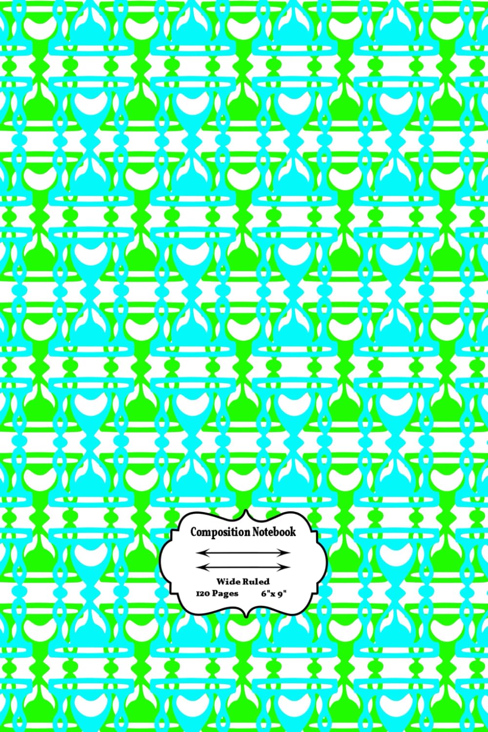 Wide Ruled School Subject Composition Notebook 120 Playful Seamless Pattern: Blank Lined Pages elementary school lined notebook Notebook For School College Notebook For High School Students
