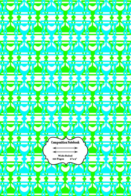 Wide Ruled School Subject Composition Notebook 120 Playful Seamless Pattern: Blank Lined Pages elementary school lined notebook Notebook For School College Notebook For High School Students