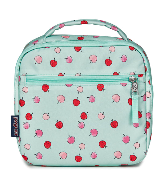 JanSport Lunch Break Insulated Cooler Bag - Leakproof Picnic Tote, Apple Orchard - color: Apple Orchard Magic Mint/Pink/Red